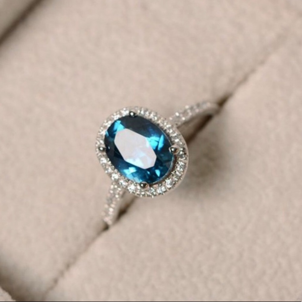 🌟LAST ONE 🌟Sterling Silver London Blue Topaz (AAAA) - Picture 3 of 9